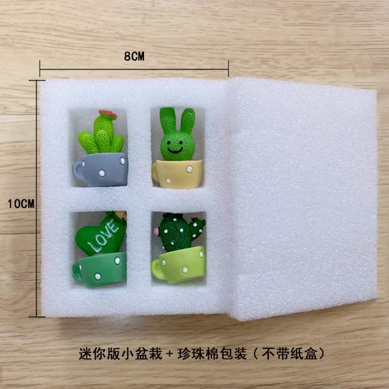 Cute Car Decor Spring Animal Cactus Mini Potted Plant Auto Ornament view 5