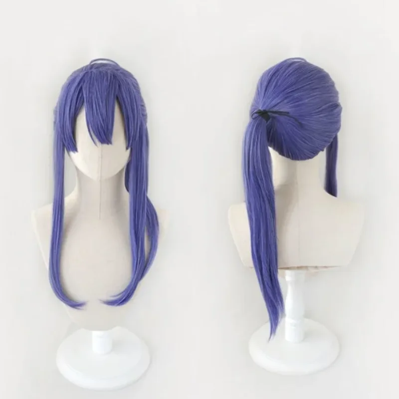 Vtuber Nagao Kei Cosplay Wig Blue High Ponytail Hair Heat Resistant Synthetic Halloween Party Accessories Props