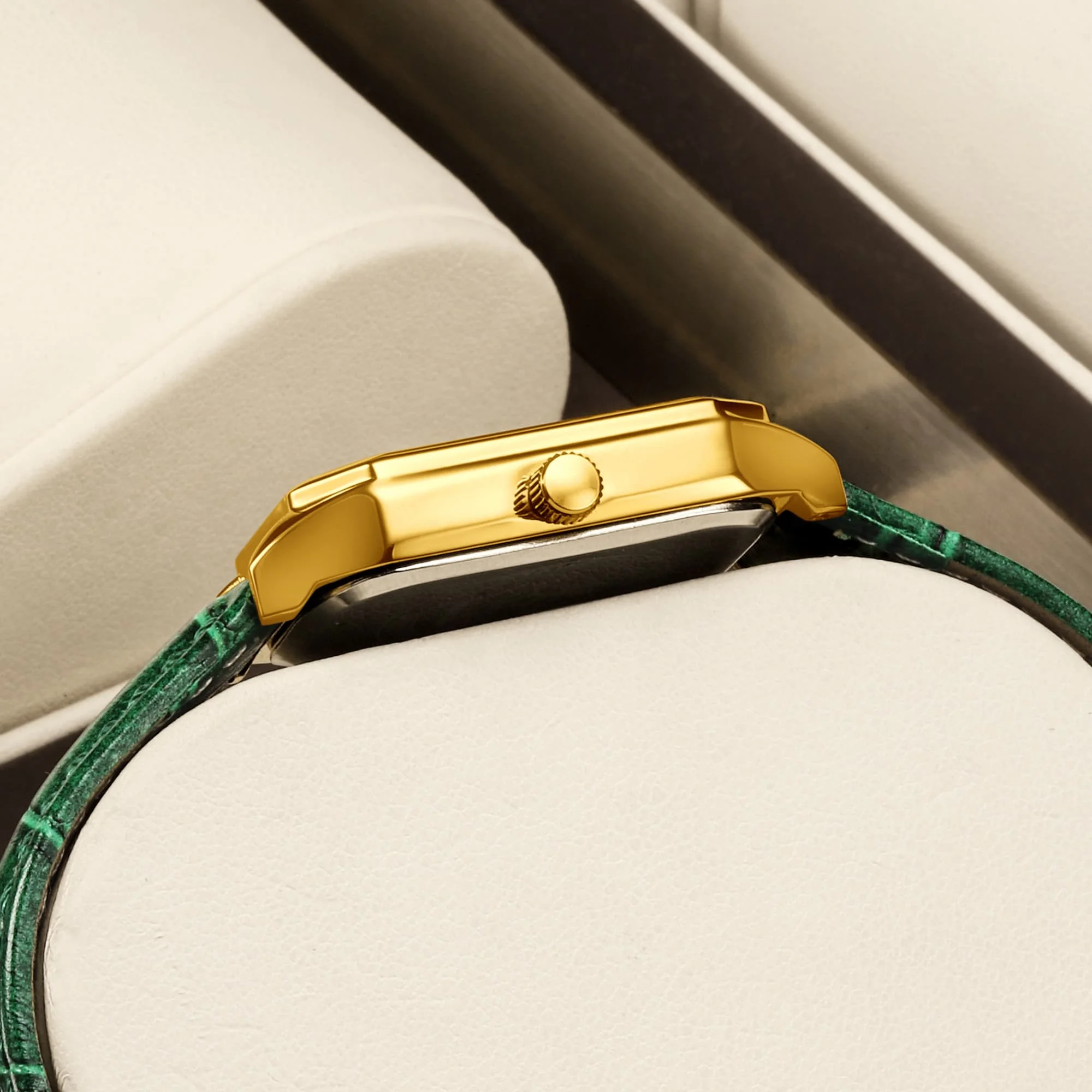 ساعة كوارتز نسائية كلاسيكية من العلامة التجارية YaLaLuSi، تصميم فاخر بخيوط، حزام جلدي أنيق، هدية مثالية للنساء