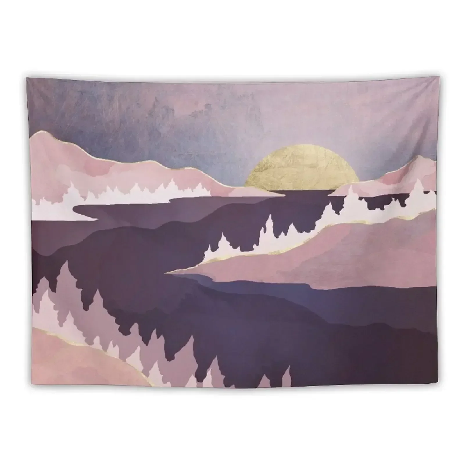 Mauve Lake Tapestry Aesthetic Room Decors Wall Hangings Decoration Bedroom Decor Tapestry