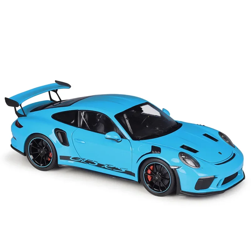 WELLY GTA 1:18 Porsche 911 GT3 RS sports car DieCasting Alloy Car Model Art Deco Collection Toy Tools Gift Factory B763