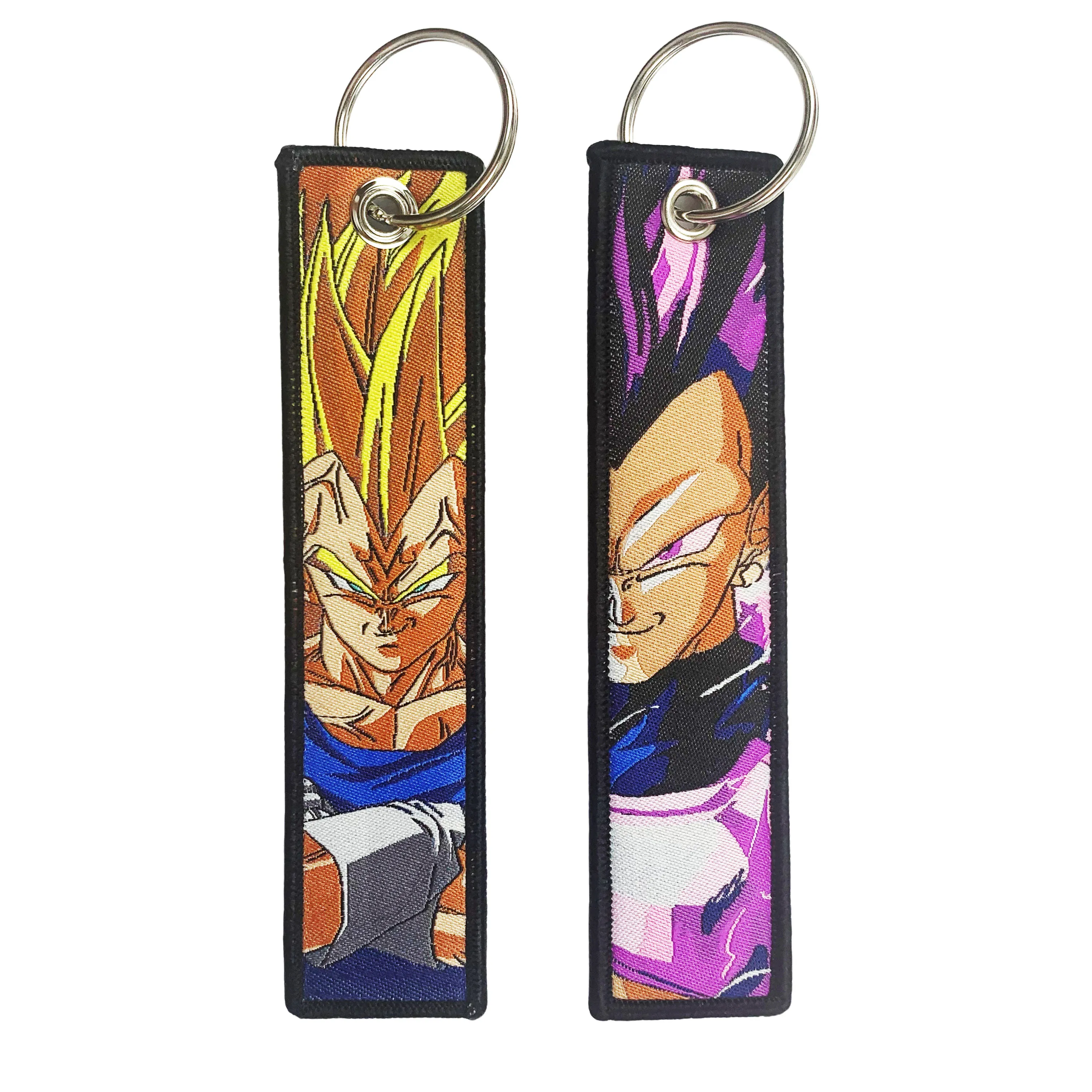 Anime Cartoon Borduren Sleutelaanhangers Key Tags Sleutelhanger Voor Motorfietsen Auto's Sleutelhanger Accessoires Sieraden Chaveiro Geschenken
