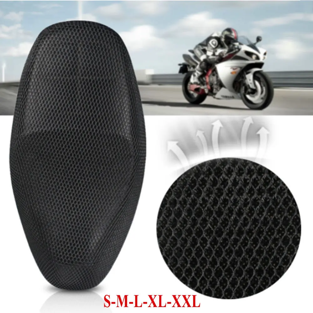 

Breathable Summer Cool 3D Mesh Motorcycle Moped Motorbike Scooter Seat Covers ATV Dirt Bike Seat Mat Cover Protection Pad