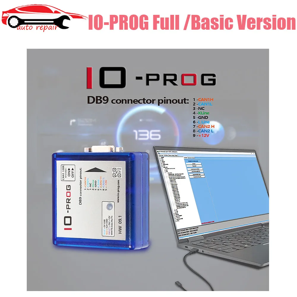 

IO-PROG Full Terminal Multi Tool for Reading Writing for OP-E-L / for BCM ECU EPS TCM by OBD or on Bench Basic Version