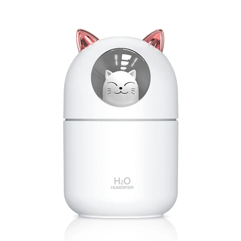 2021 Cartoon Cat LED Light USB Humidifier for Kids Bedroom Nursery