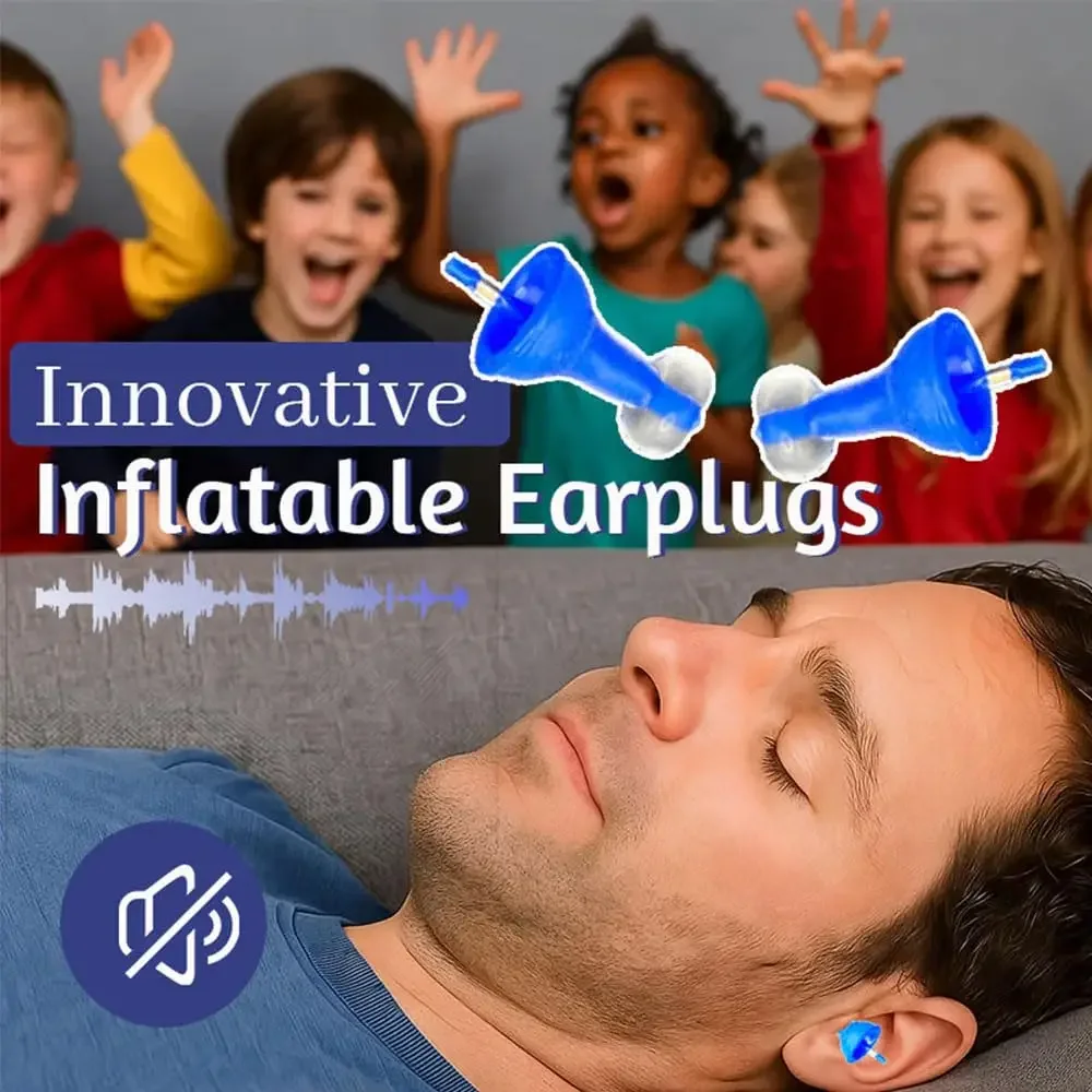 

Innovative Inflatable Earplugs Comfortable And Reusable Noise-canceling Earplugs Waterproof Suitable For Sleep High-focal Travel