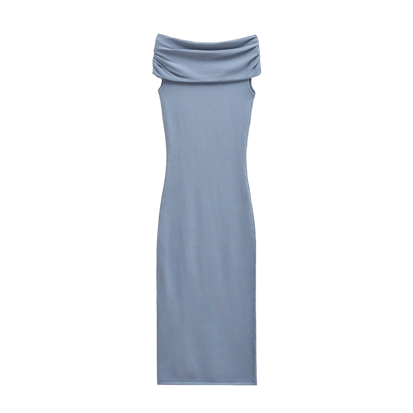 Autumn Women Strapless Long Dress Dresses Fashion Sexy Slim Backless Midi Dress Folds Elegant Party Dresses 3519113