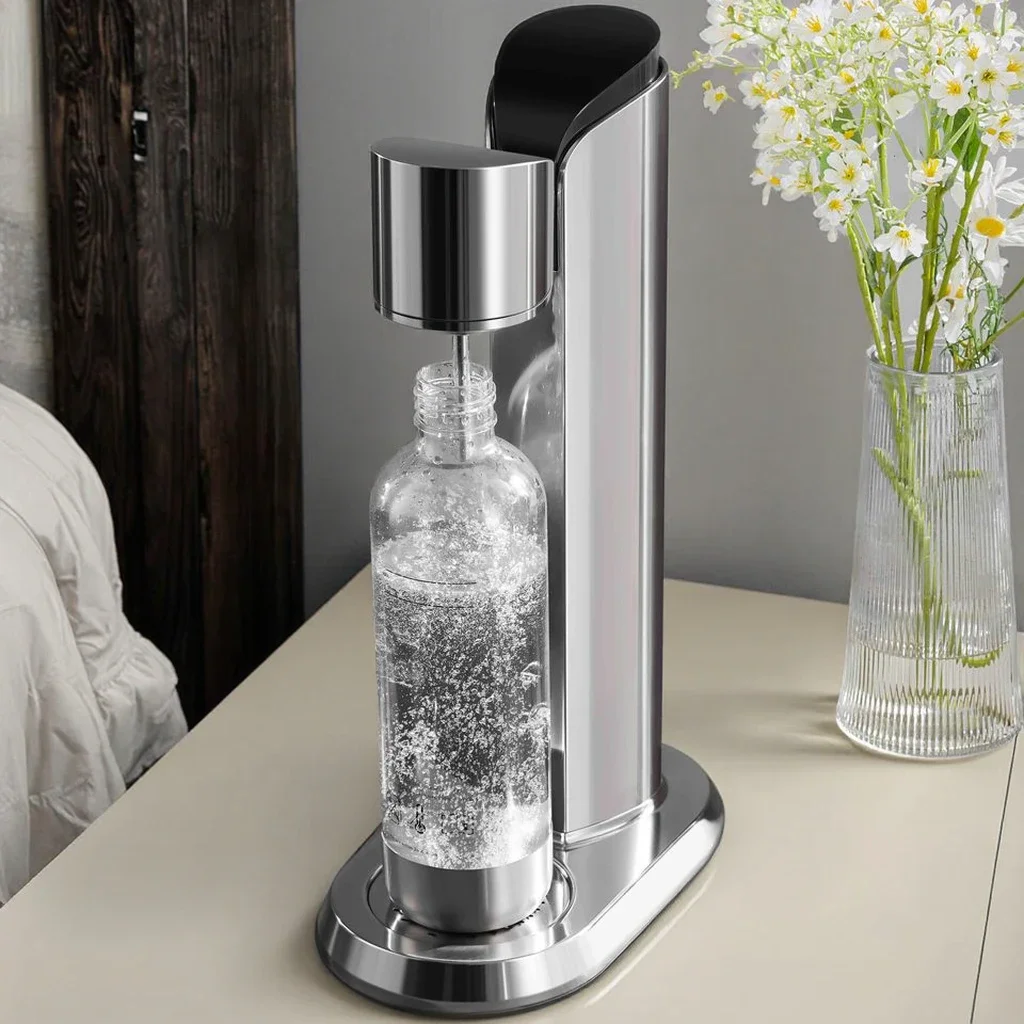 New Arrival KT-201 Cold Soda Maker Machine Commercial Home Sparkling Water Maker Gas Powered Stainless Steel Desktop