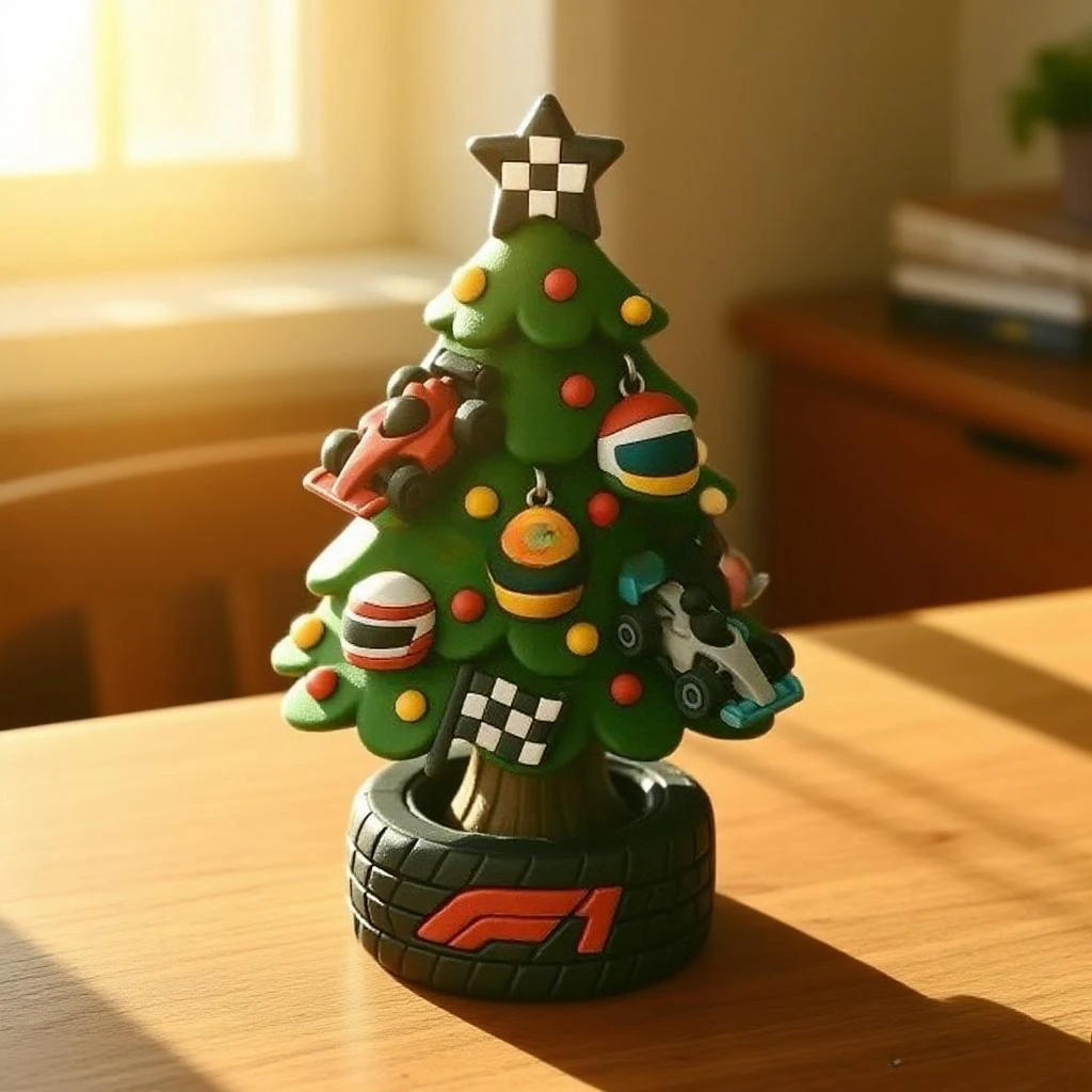 

Рождественские украшения из смолы для любителей гонок Настольные украшения Рождественская елка Украшения для вечеринок