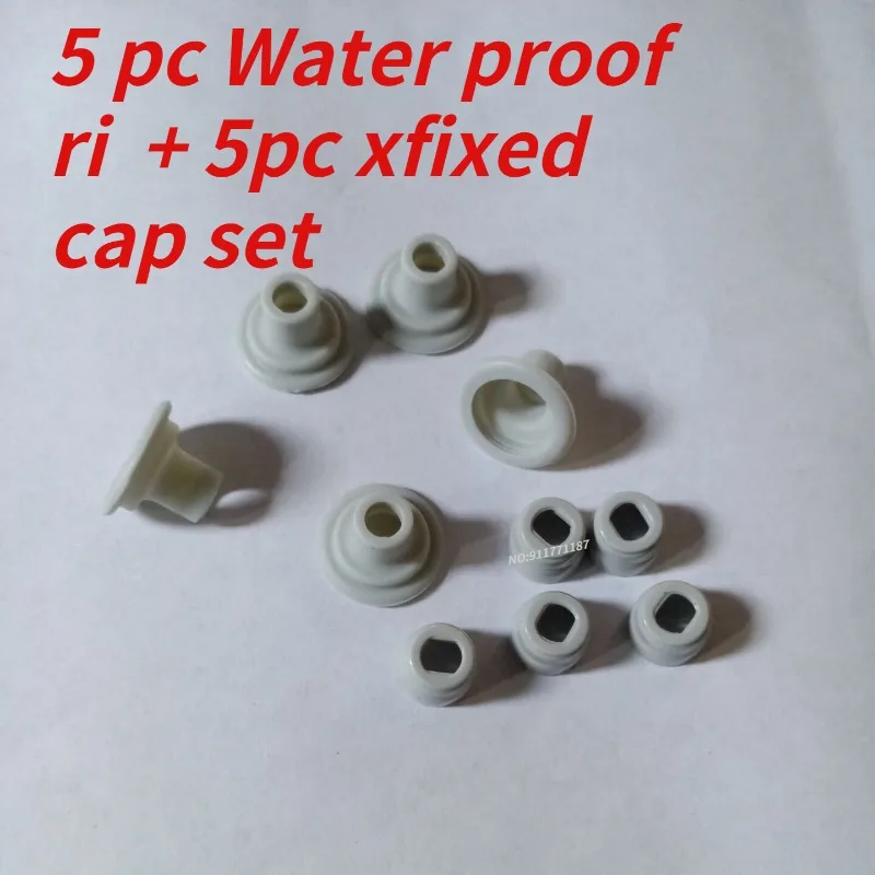 Fit for HX6220 HX6730 HX6930 HX93 electric toothbrush 5 pc sealing ring Rubber thickened waterproof ring +5 pc fixed cap set