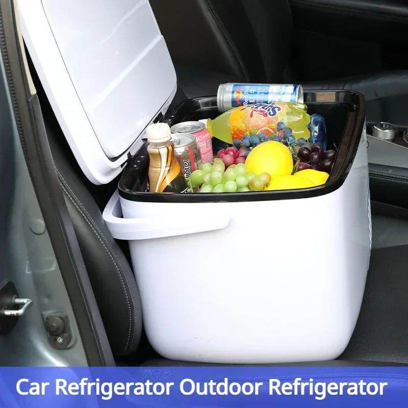 Baixo ruído mini geladeira carro casa geladeira freezer 12v24v portátil pequeno refrigerador grande caminhão refrigeração dedicada