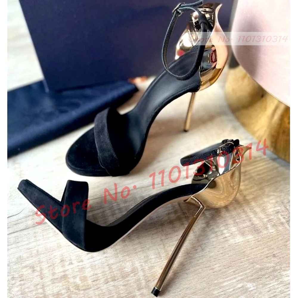 Petal Heels Platform Sandals Women Colourful Pvc Patent High Heel Shoes Summer Elegant Casual Party Ankle Strap Lavender Sandals