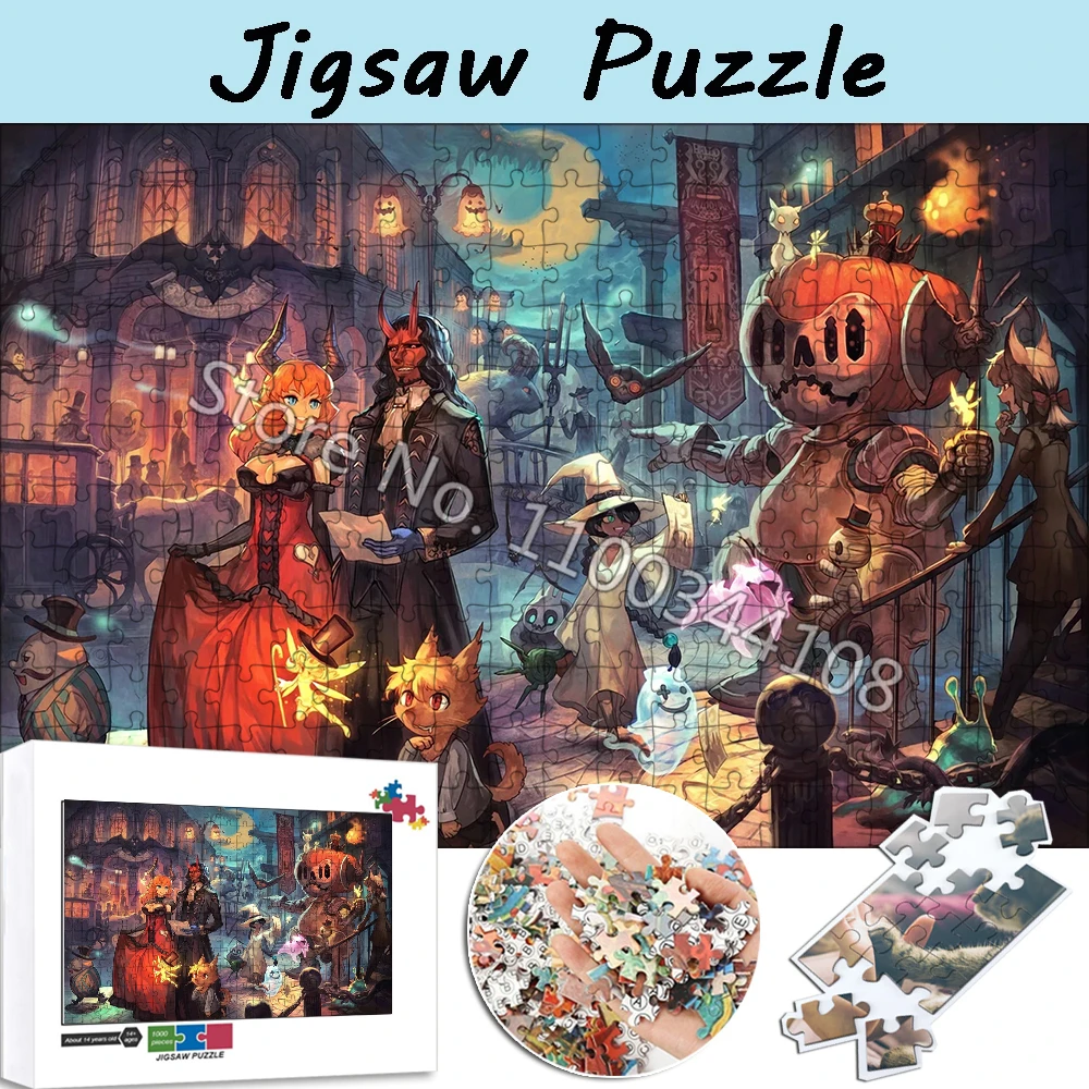 

35/300/500/1000 Pieces Puzzles Cartoon Animation Halloween Jigsaw Puzzles Adult Decompression Toy Gift Children's Handmade Toys