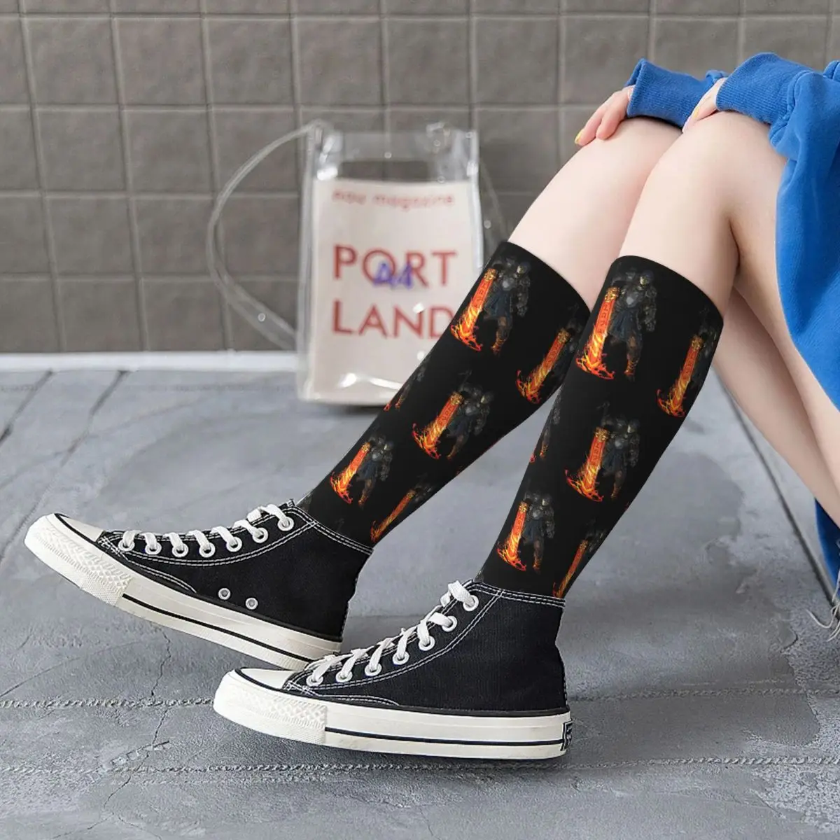 Risk Of Rain 2 Items Socks Harajuku Super Soft Stockings All Season Long Socks Accessories for Unisex Birthday Present