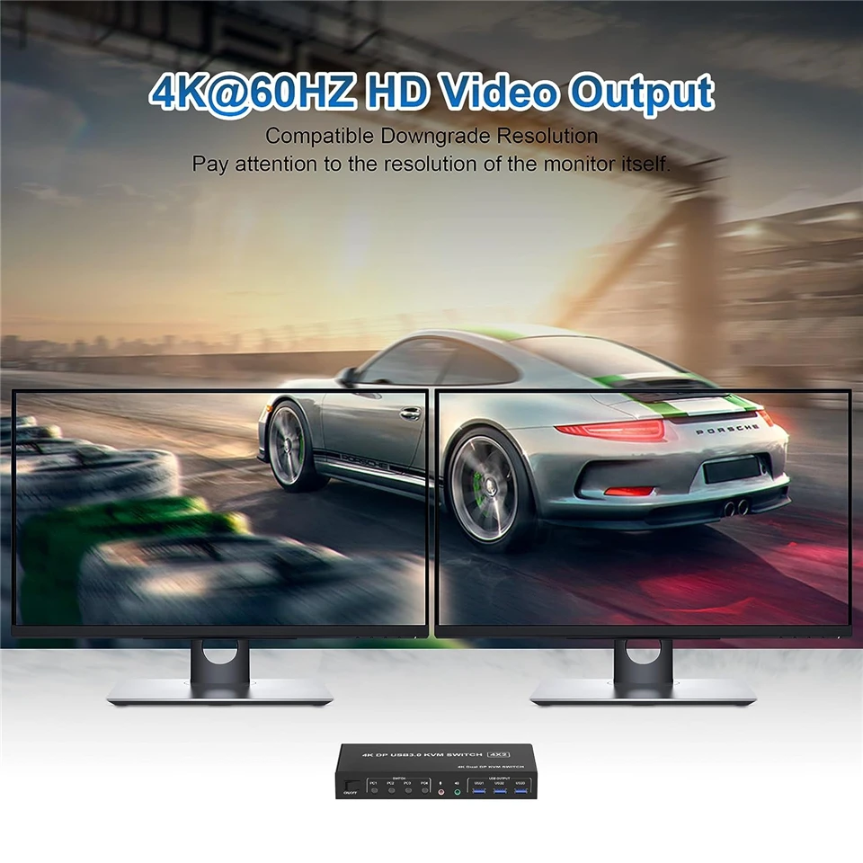 Navceker KVM Switch 4 PC 2 Mon - Hdmi Kvm Switch 4 Port Dual Monitor review and price