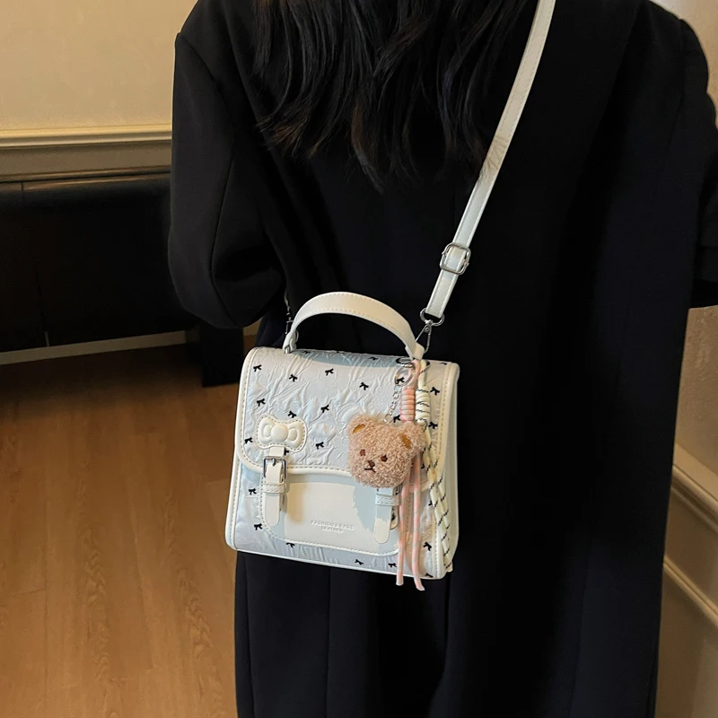 Zaini con cerniera interna Tasca con cerniera in PU Zaini in tinta unita di grande capacità per le donne Borse da scuola dolci di alta qualità 2025