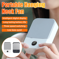 Portable Waist Fan Outdoor Mini Hanging Neck Fan 3 Gear Strong Wind Bladeless Waist Neck Fan Air Cooler USB Fan 2000Mah