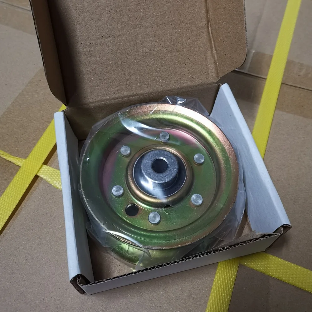 2 Pack Flat Idler Pulley Replaces for AYP Husqvarna 532131494 532173438 131494 173438 John Deere AM103287 Lawn Mower Tractor