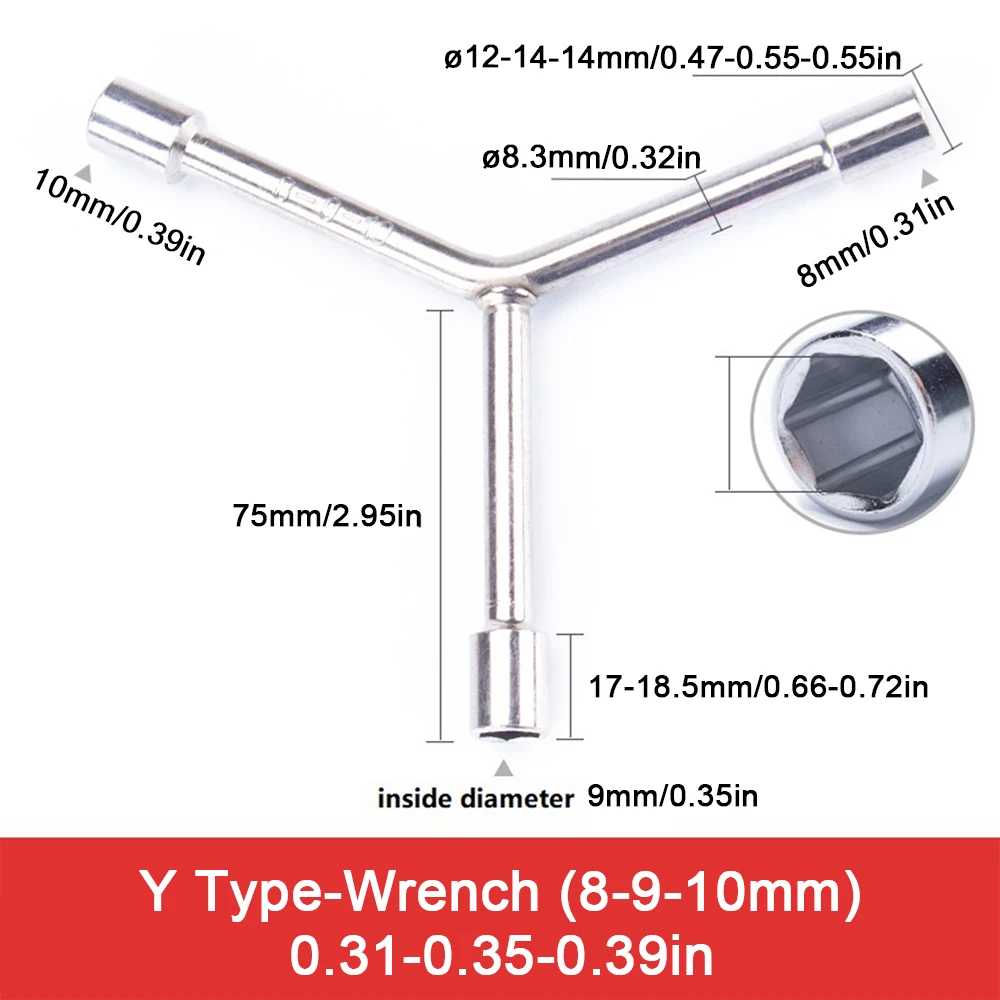 Cross Socket Wrench, Bicycle Repair Tool, Household Repair Wrench, Socket Wrench, Ratchet Wrench, Torque Wrench, Key Set