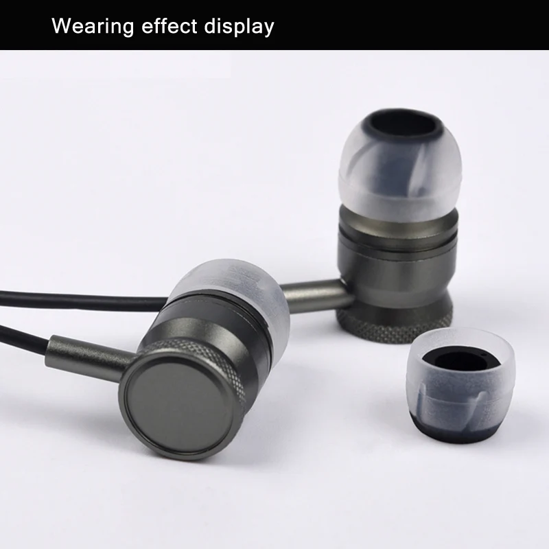 3คู่ซิลิโคน Spiral แผ่นรองหูฟังสำหรับหูฟังหูฟังสำหรับ HIDIZS Mermaid MS4/FiiO FH1s/Moondrop Kato/Qcy T13หูฟัง Muff