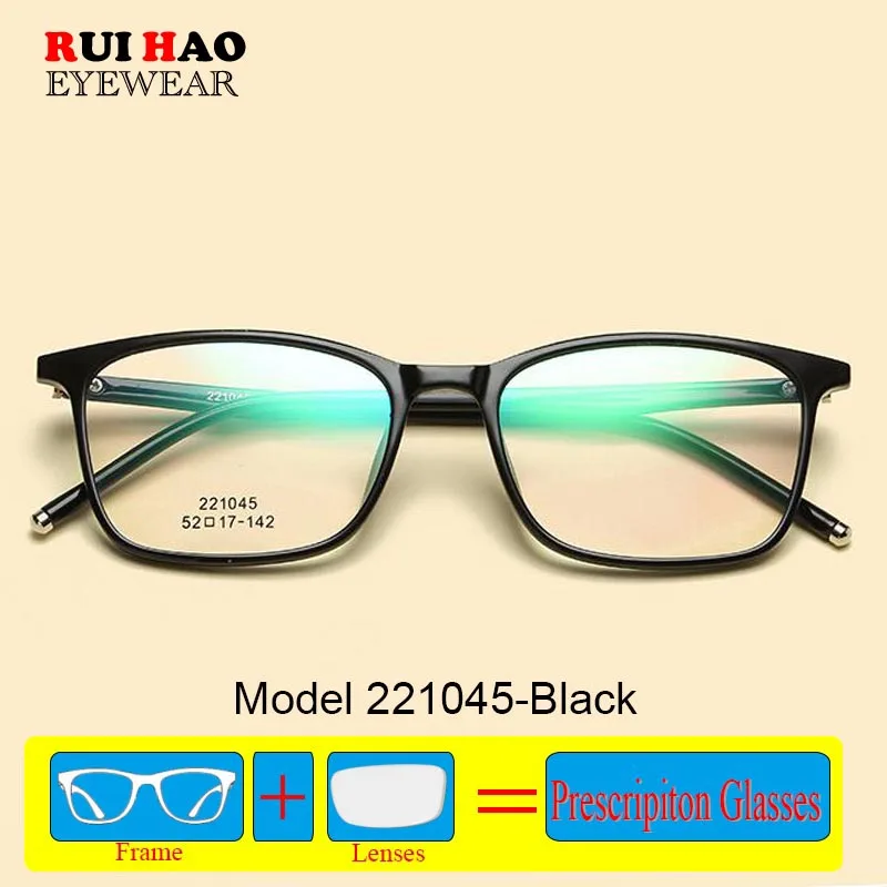 

Модные очки по индивидуальному заказу с диоптриями, линзы по рецепту, оправа TR90, прозрачные полимерные линзы, прямоугольная оправа