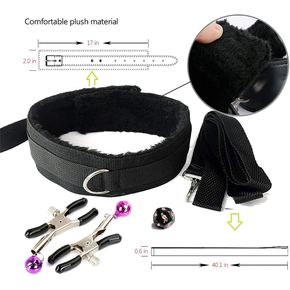 Sex Toys Bdsm sexual jugetes kit sex toys for couples Sex Bondage Set Handcuffs Sex Games Shackles Nipple Clamp adult sexy toys