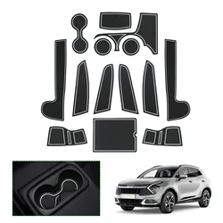 RUIYA for 2023 2024 Kia Sportage NQ5 Right Hand Drive Car Door Groove Mat Anti-slip Slot Pad Auto Sportage NQ5 Accessories 2024