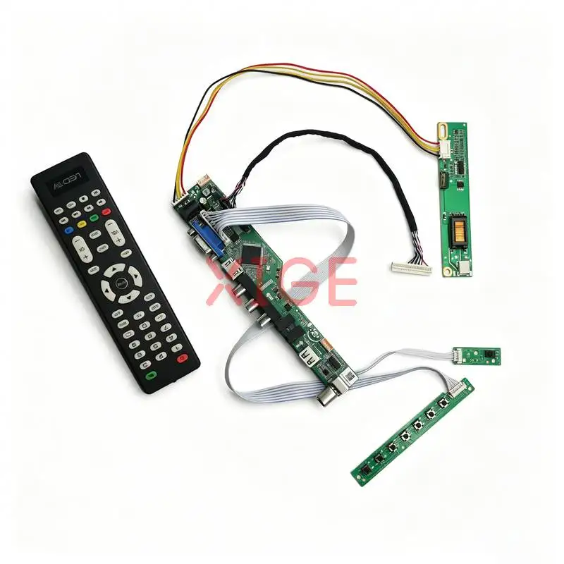 

Matrix Controller Drive Board Fit LTN150X6 LTN150XG LTN150XB TM150XG 1024x768 1-CCFL LVDS-30Pin 1024*768 HDMI+VGA+AV+USB DIY Kit