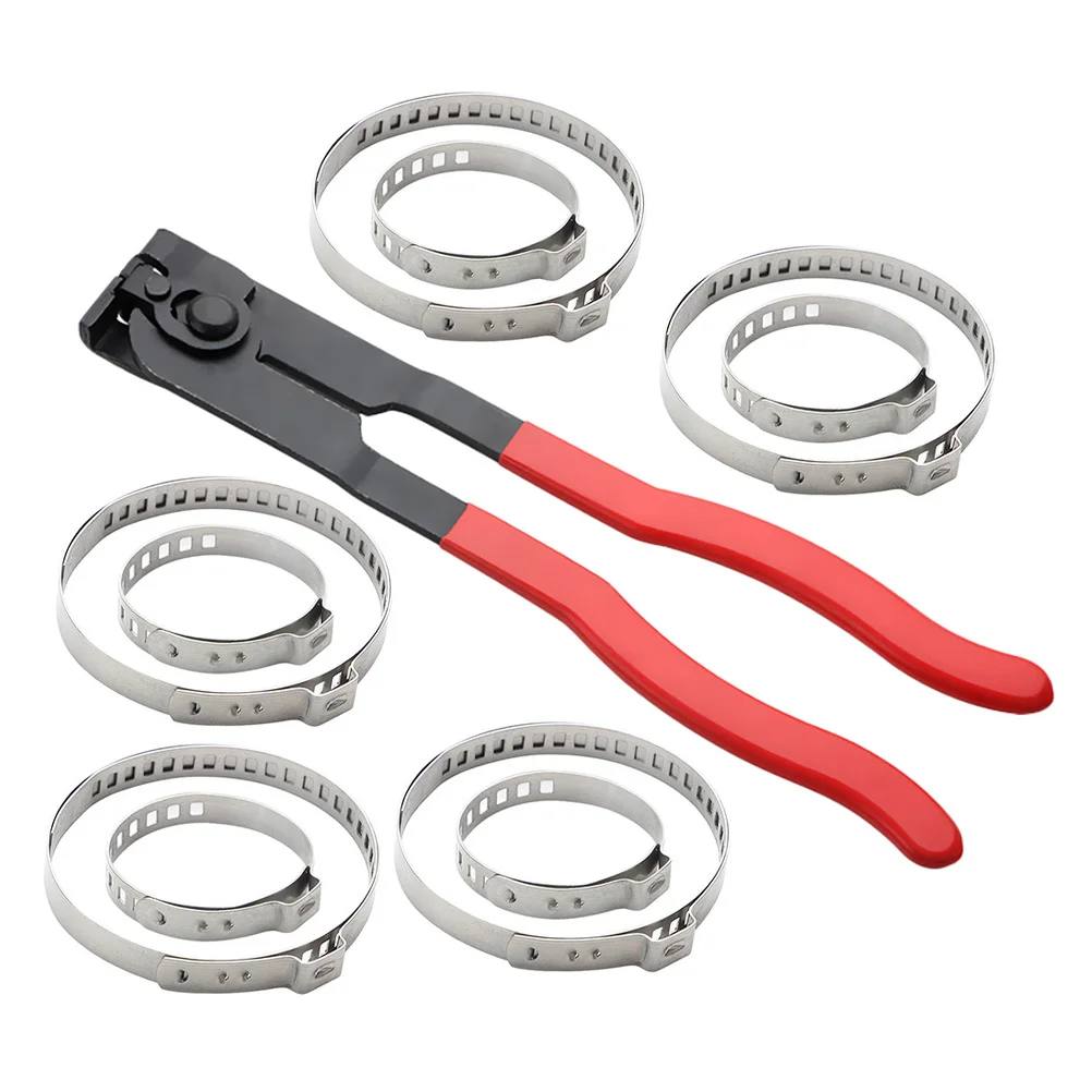 

1Set Portable Lightweight Clamp Pliers Boot Clamps Kit Ear Boot Tie Pliers Universal Fit Most Cars Automotive Repair