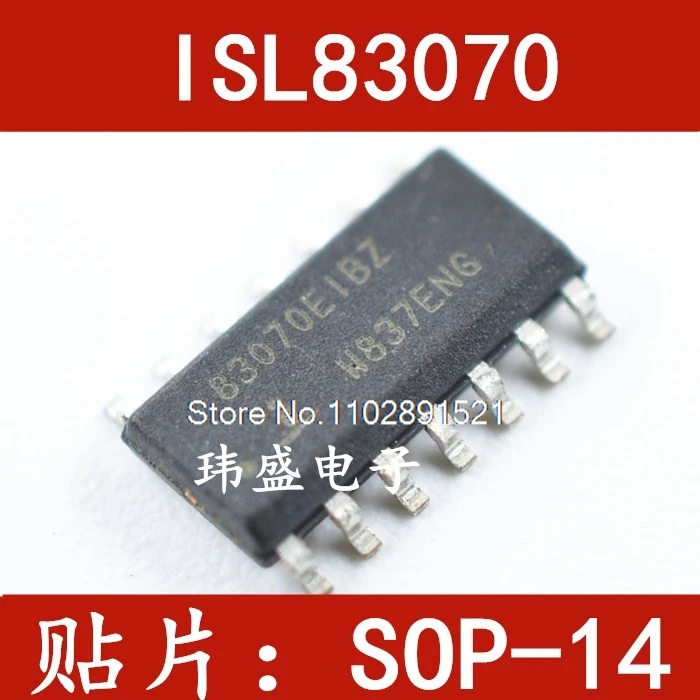 

(10 шт./лот) ISL83070EIBZA-T SOP-14 RS-422 RS-485 ISL83070