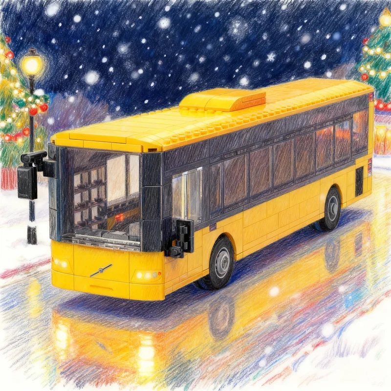 

513pcs MOC Volvoeed LE City Traffic Model Building Blocks Toys Architecture Assemble DIY Creative Christmas Gifts Idea Education