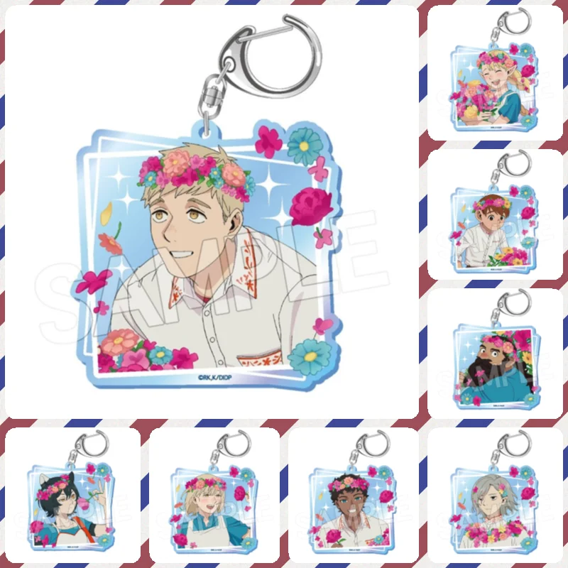 Delicious in Dungeon 6CM Acrylic Pendant Keychains Accessories Car Key Chain Key Ring Phone Bag Hanging Jewelry Gifts