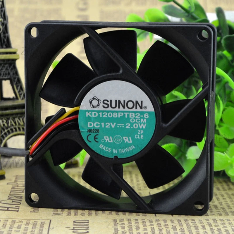 S New for SUNON KD1208PTB2-6 DC12V 2.0W 3wire Cooling Fan#QW