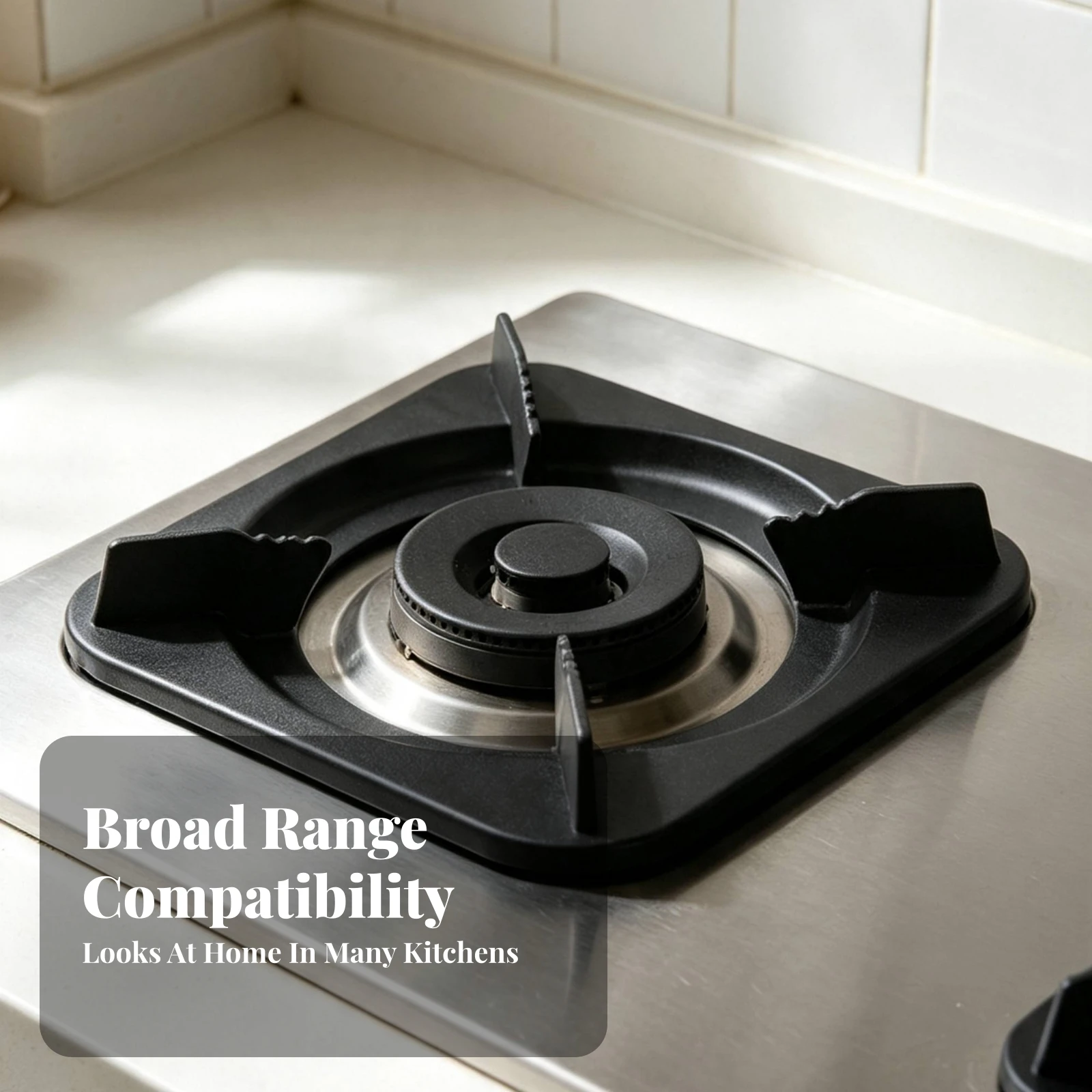 Gas Cooktop Support Rack Non Slip Burner Stand with Raised Prongs Cooktop Trivet with Prongs Stable Burner Grate Support Rack