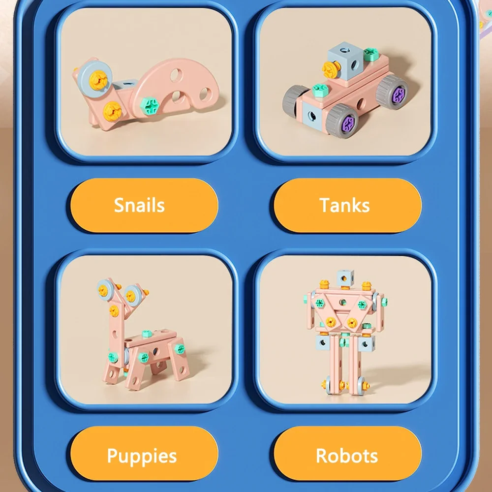 Juego de juguetes de montaje DIY para niños, adecuado para niños, juego de construcción para niños, ejercicio, habilidades prácticas y imaginación