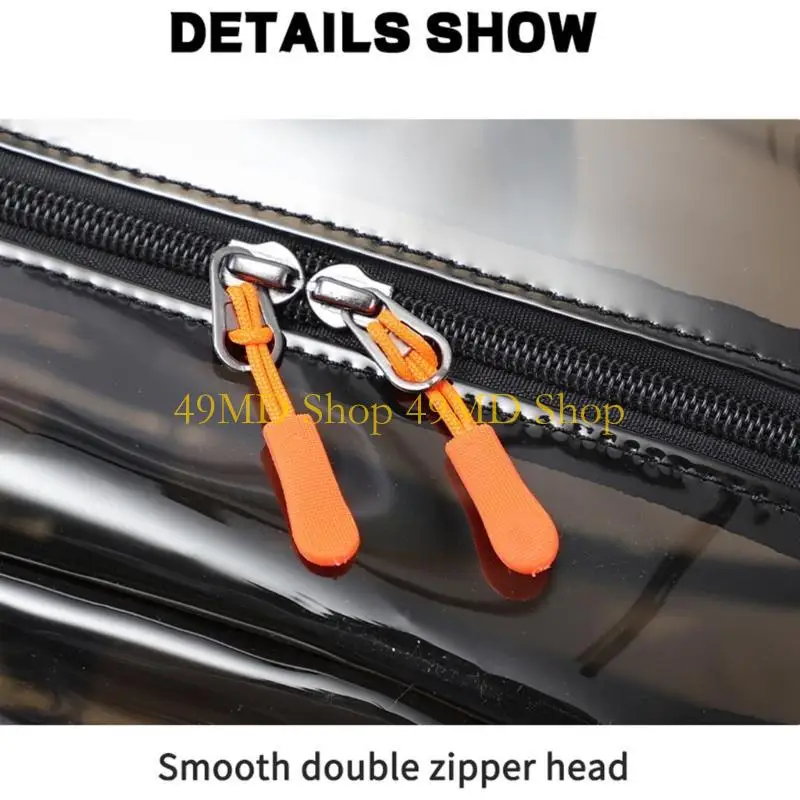 

49MD Women PVC Casual Clear Practical Backpacks Travel Daypacks Laptop School Bag Outdoor Sports