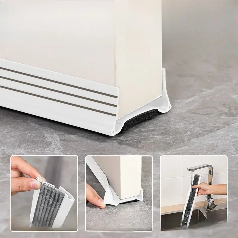 Door gap bottom sealing strip self-adhesive sound insulation anti-theft door gap baffle glass adhesive strip windshield strip