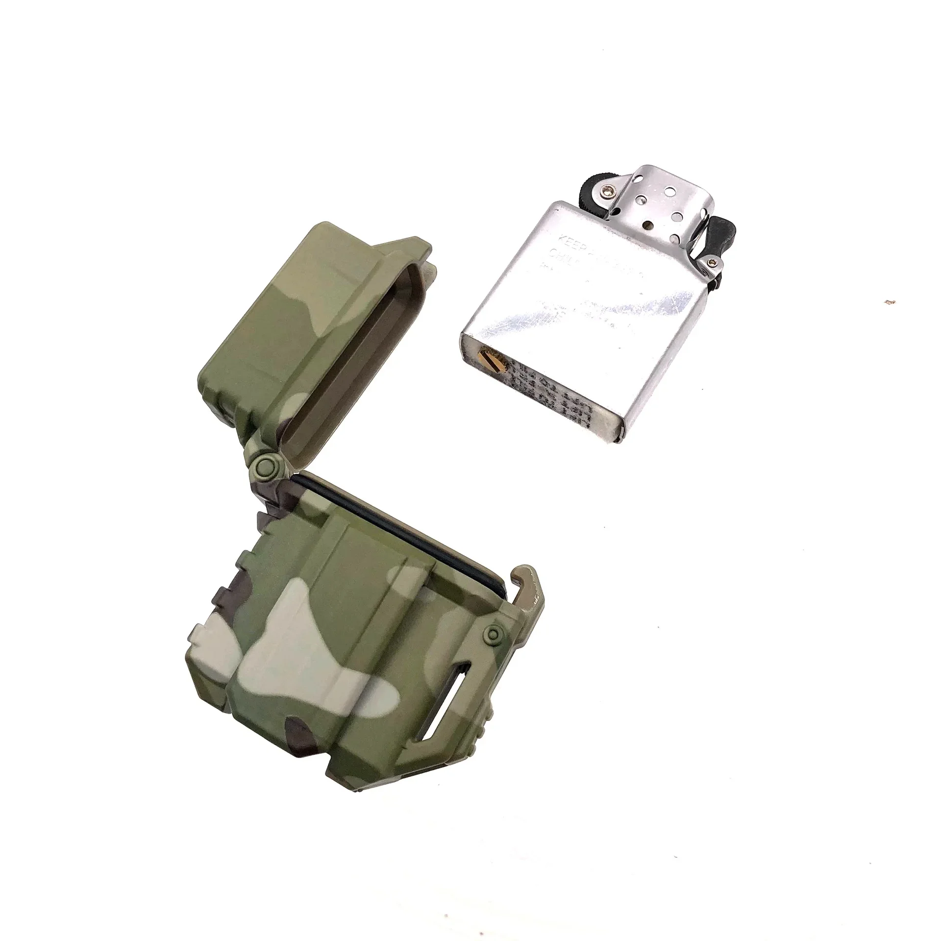 Tactical Lighter Shell Storage Case Lighter Container Organizer Holder for Zippo Inner Tank Outdoor Camping Survival Tool