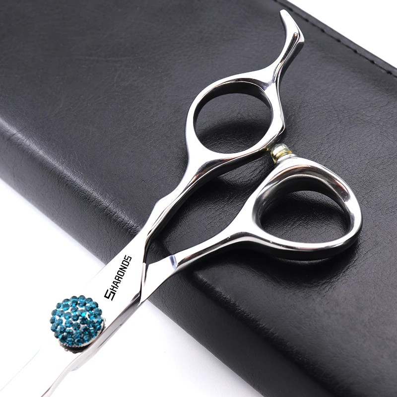 6 Inch Barber Shears Genuine 440C Japanese Stainless Hairdressing Scissors Hairdresser Thinning Scissors CNC Hair Cutting Tools