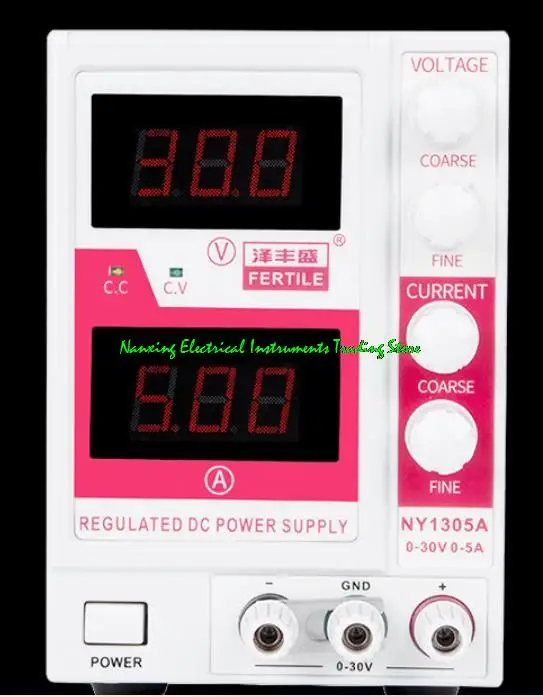 

NY1303A/NY1305A Linear DC regulated power supply Can set voltage and current 0-30V, 0-3A/0-5A