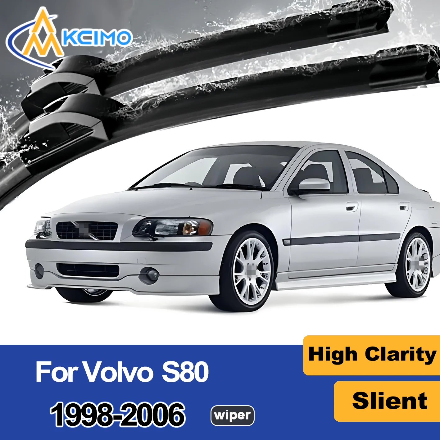 

2PCS New Wiper Blades for Volvo S80 1998-2006 Front Windshield Auto Wipers Blade Accessories 2006 2005 2004 2003 2002 2001 2000