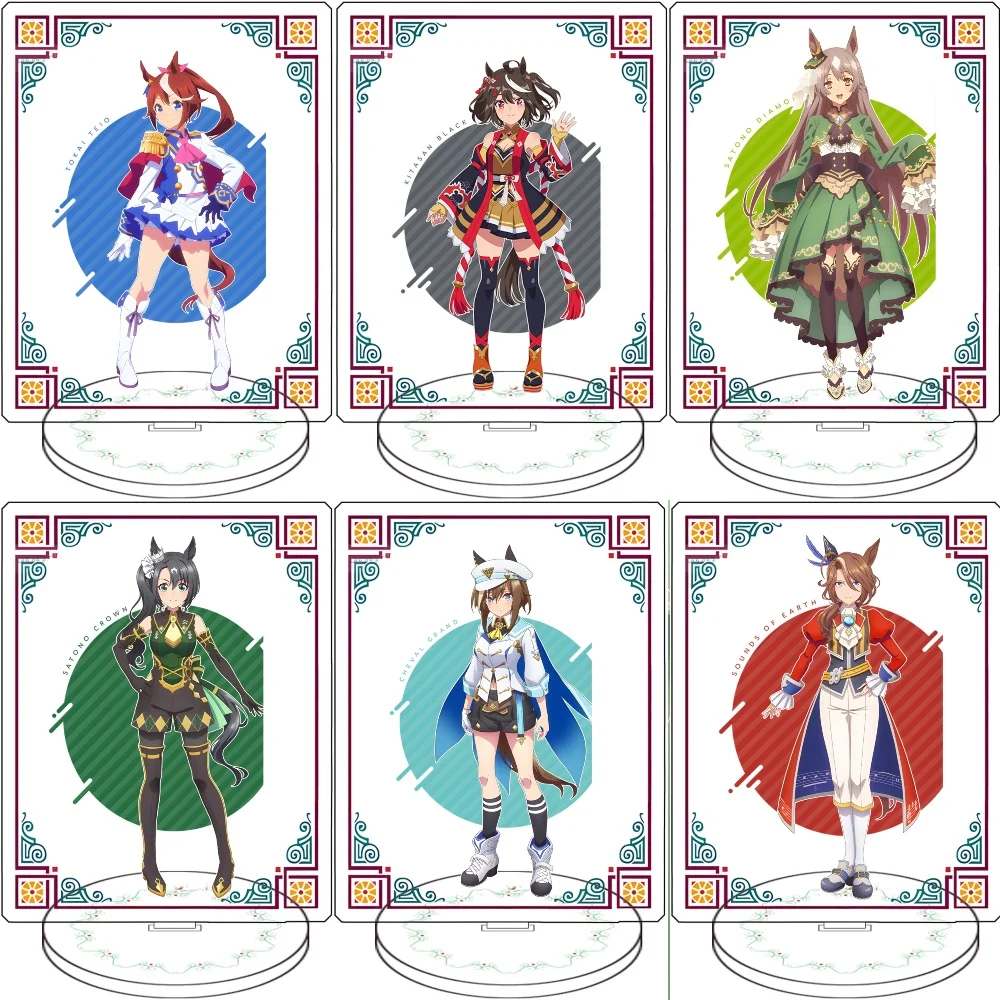 NEW Anime season three Pretty Derby 15CM Figures Acrylic  Stands Model Kawaii Plate Desk Decor Cute Standing Sign Send Fans Gift