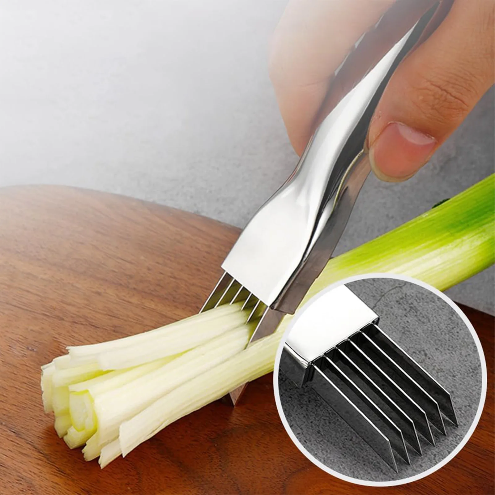 Green Onion Shredder Cutters Household Multifunctional Food Slicer Gadget for Kitchen Citrus Parmesan Ginger