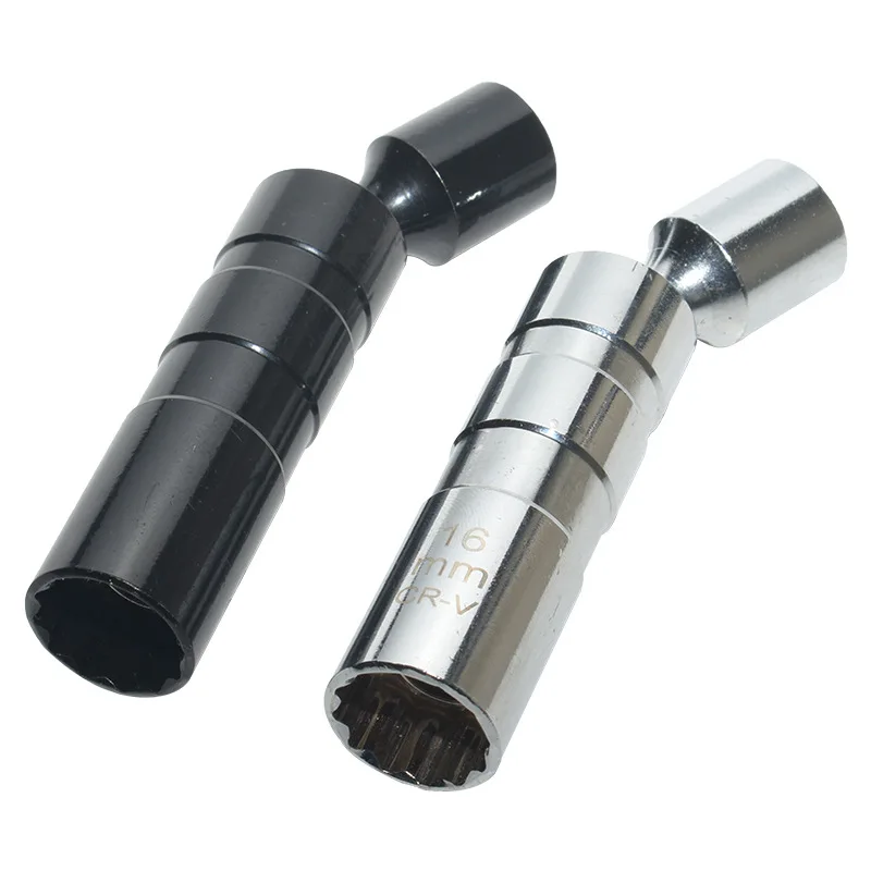 Spark Plug Universal Sleeve Wrench 3/8 Inch Socket Magnetic 12 Point Angle Thin Wall Ignition Plug Car Removal Tools 14mm 16mm