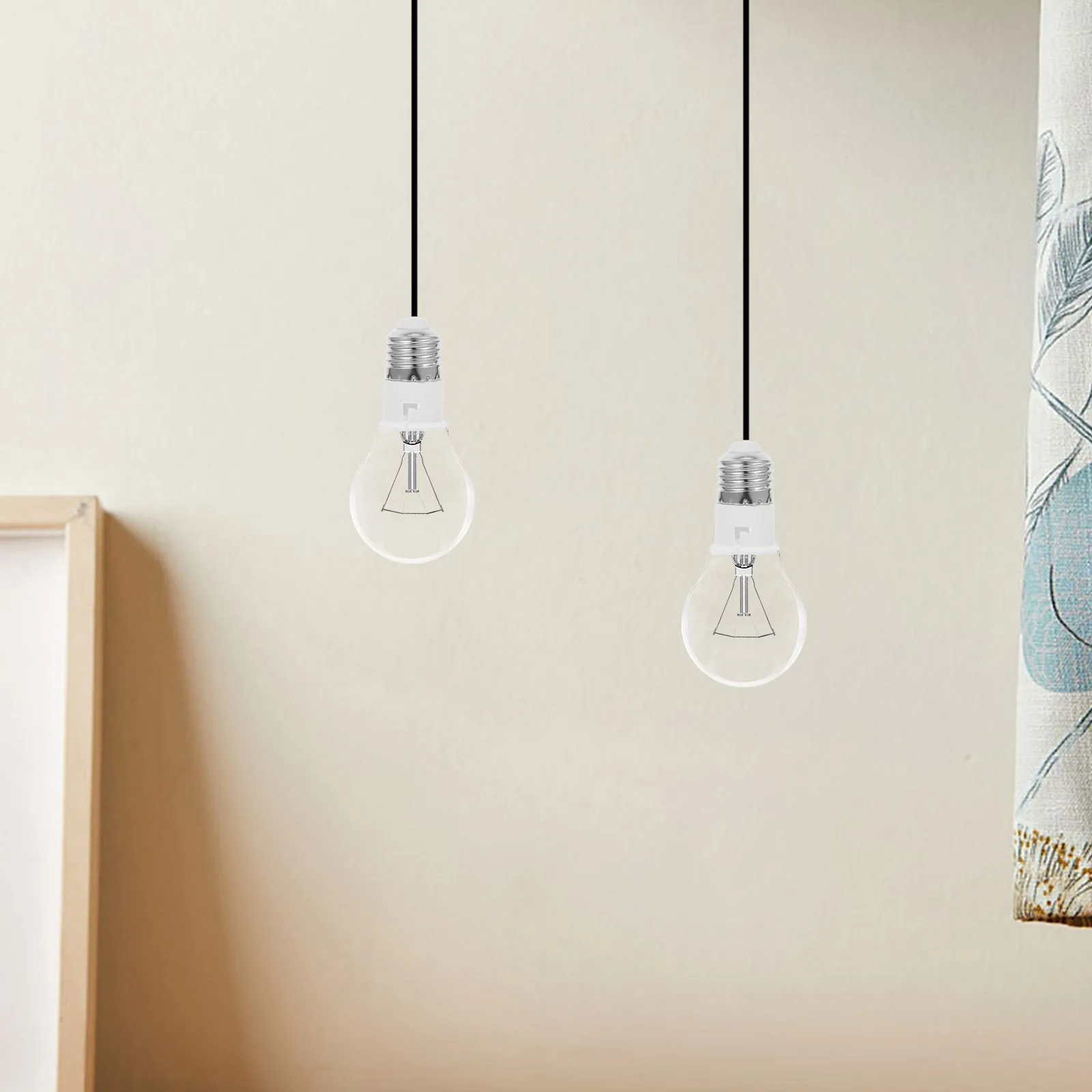 

2pcs Lamp Adapter Bulb Holder E27 to Socket Converter Pendant Lightbulb Extender Safe Office Use Socket Adapter
