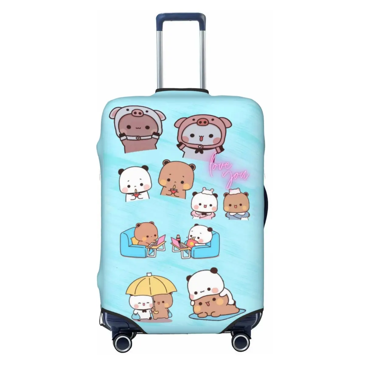 Cute Bubu & Dudu Suitcase Cover Practical Cruise Trip Protector Luggage Supplies Vacation