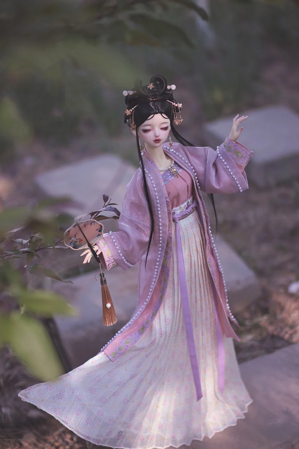 1/4 1/3 Scale BJD Clothes Ancient Costume Chinese Hanfu Fairy Dress Outfit For BJD/SD MSD SD13 Big Girl Doll Accessories A1169