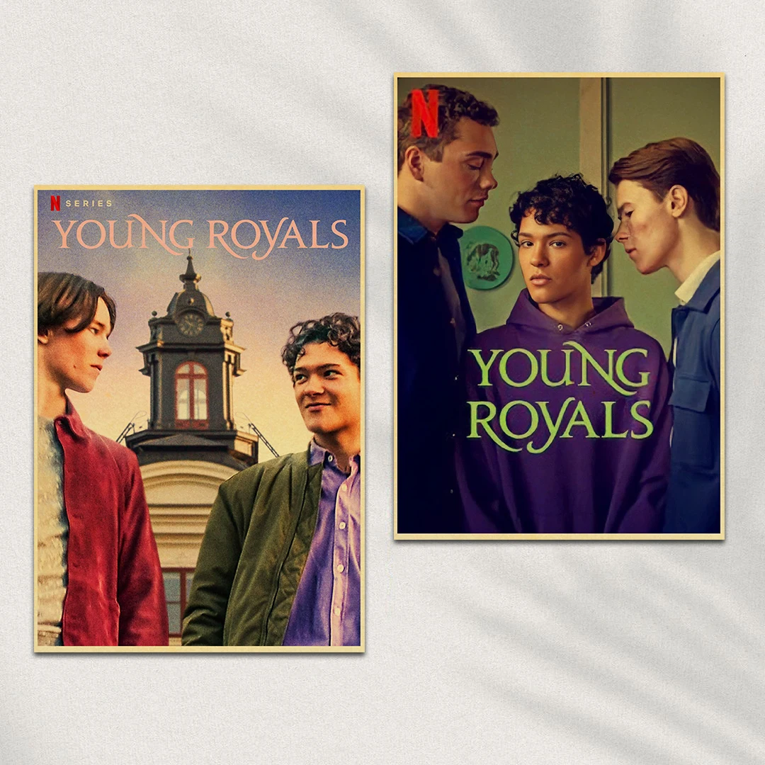 Young Royals TV Show Retro Poster Wall Chart Vintage Posters Home Living Bed Room Decor Bar Frameless Wall Painting Stickers