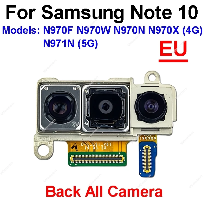 Front & Back Rear Camera For Samsung Note 10 Plus Lite SM-N975F N975 N970 N970F N971N N975F N975U N976B Small Facing Main Camera