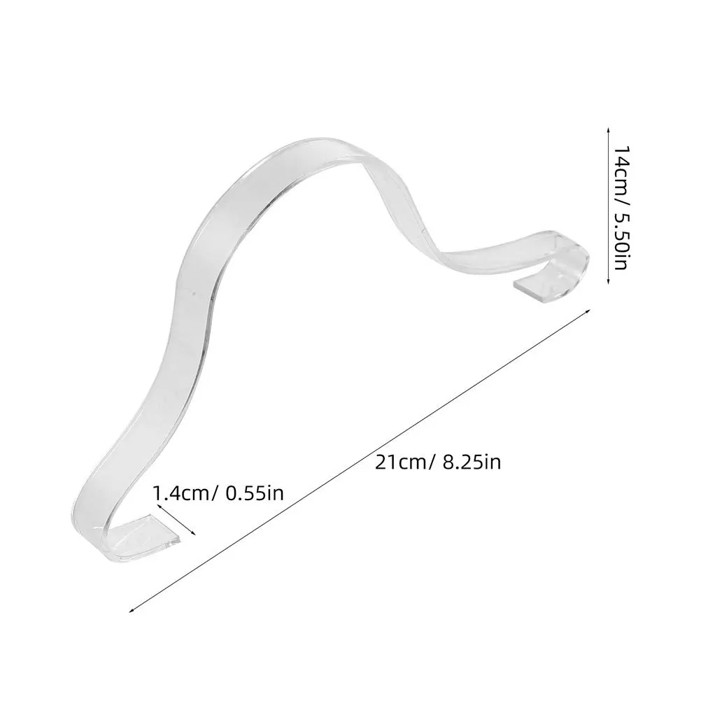 15Pcs Shoe Inner Support Acrylic Sandals Display Inserts Transparent Shoe Shape Holder for Stable Storage and Display